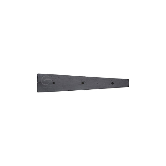 Black Iron Straight Dummy Hinge by M Marcus - Heritage Brass