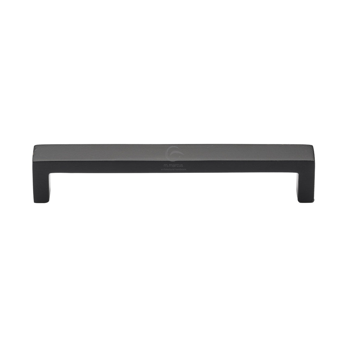 Matt Black Iron Wide Metro Cabinet Pull Handle by M Marcus - Heritage Brass