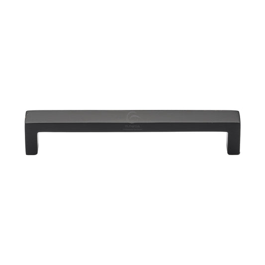 Matt Black Iron Wide Metro Cabinet Pull Handle by M Marcus - Heritage Brass