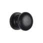 Matt Black Iron Round Cabinet Knob by M Marcus - Heritage Brass