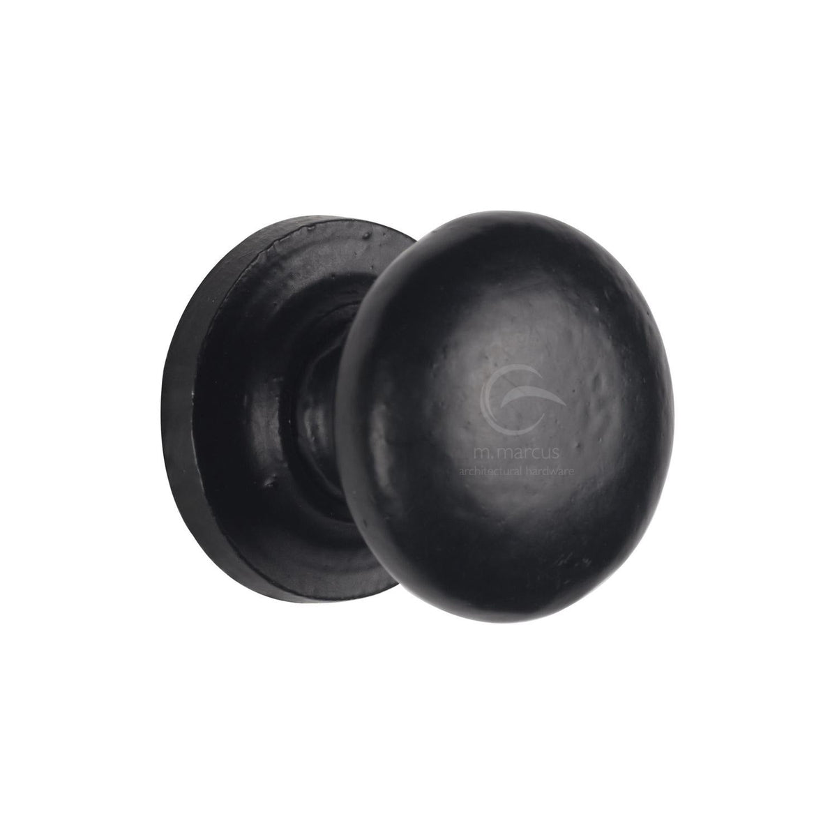 Matt Black Iron Round Cabinet Knob by M Marcus - Heritage Brass