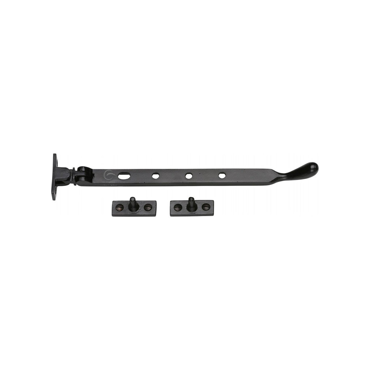 Ball Casement Stay - Matt Black - 10 "