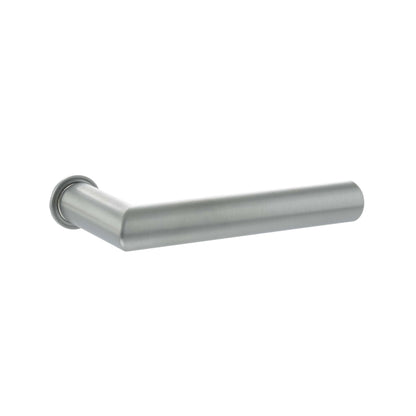 Forme Elle Lever Door Handle on Concealed Round Rose - Satin Chrome - Default