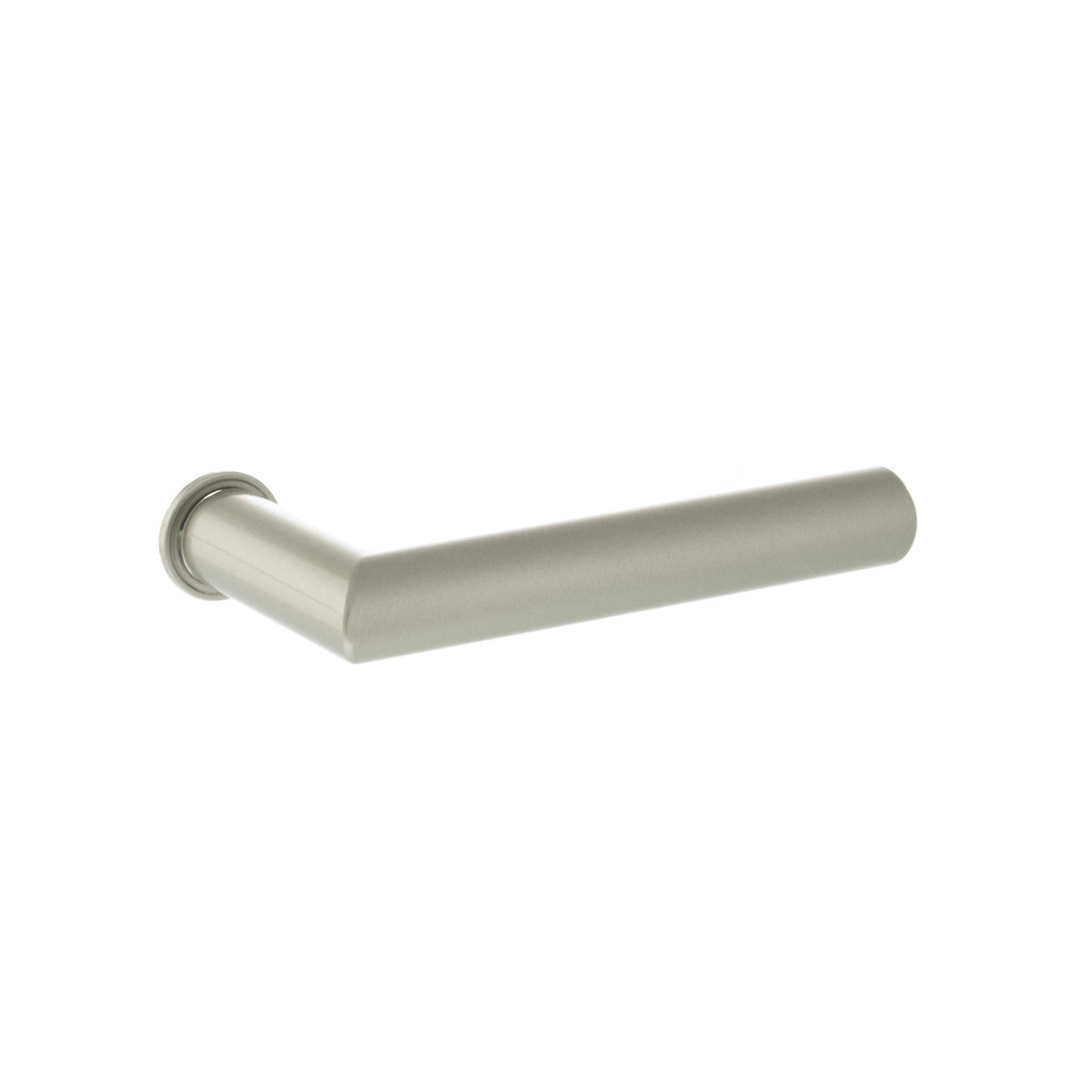Forme Elle Lever Door Handle on Concealed Round Rose - Satin Nickel - Default