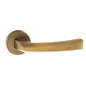 Forme Crystal Lever Door Handle on Minimal Round Rose - Yester Bronze - Default