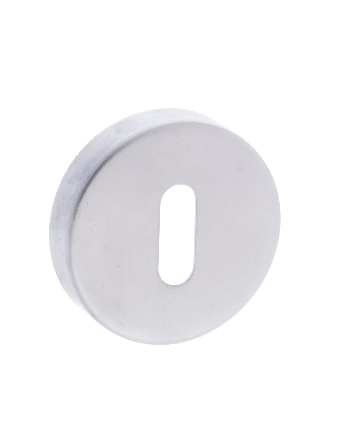 CleanTouch Anti-Bac Key Escutcheons on Minimal Round Rose - Satin Chrome - Default