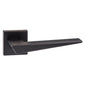 Forme Naxos Lever Door Handle on Minimal Square Rose - Matt Black - Default