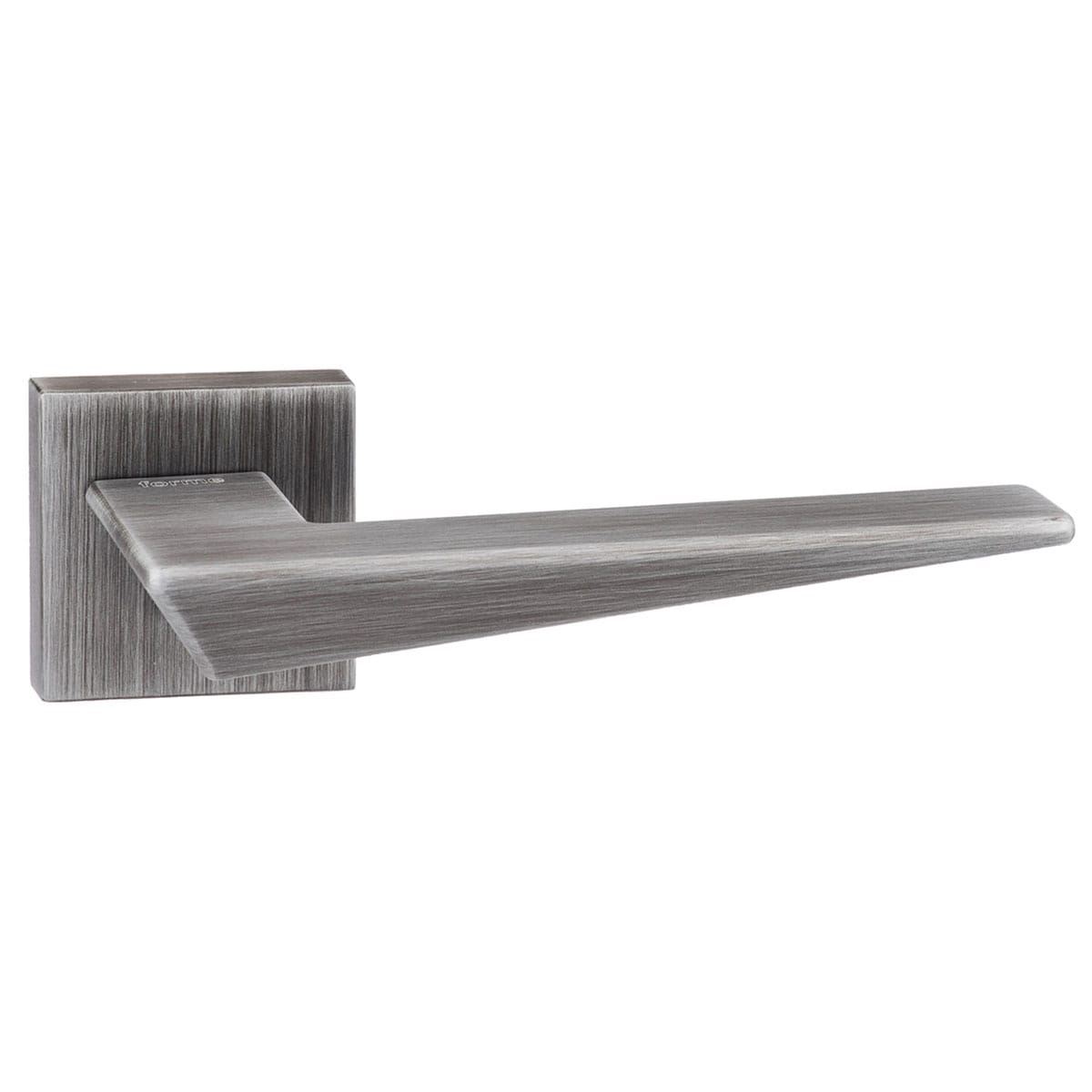 Forme Naxos Lever Door Handle on Minimal Square Rose - Urban Graphite - Default