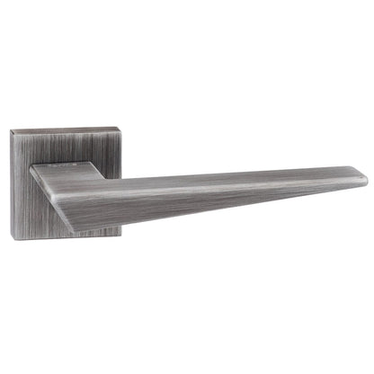 Forme Naxos Lever Door Handle on Minimal Square Rose - Urban Graphite - Default