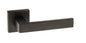 Forme Asti Lever Door Handle on Minimal Square Rose - Matt Black - Default