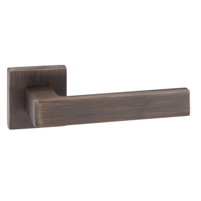 Forme Asti Lever Door Handle on Minimal Square Rose - Urban Bronze - Default
