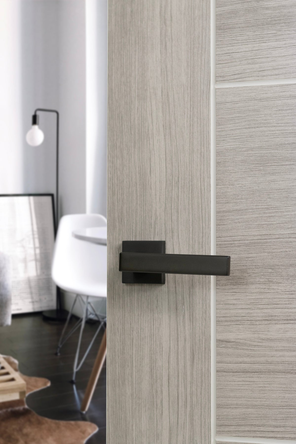 Forme Asti Lever Door Handle on Minimal Square Rose - additional image