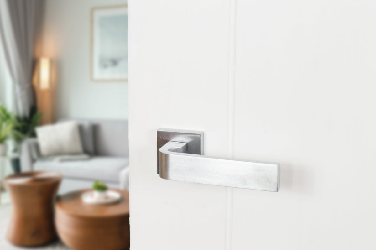Forme Monza Lever Door Handle on Minimal Square Rose - additional image