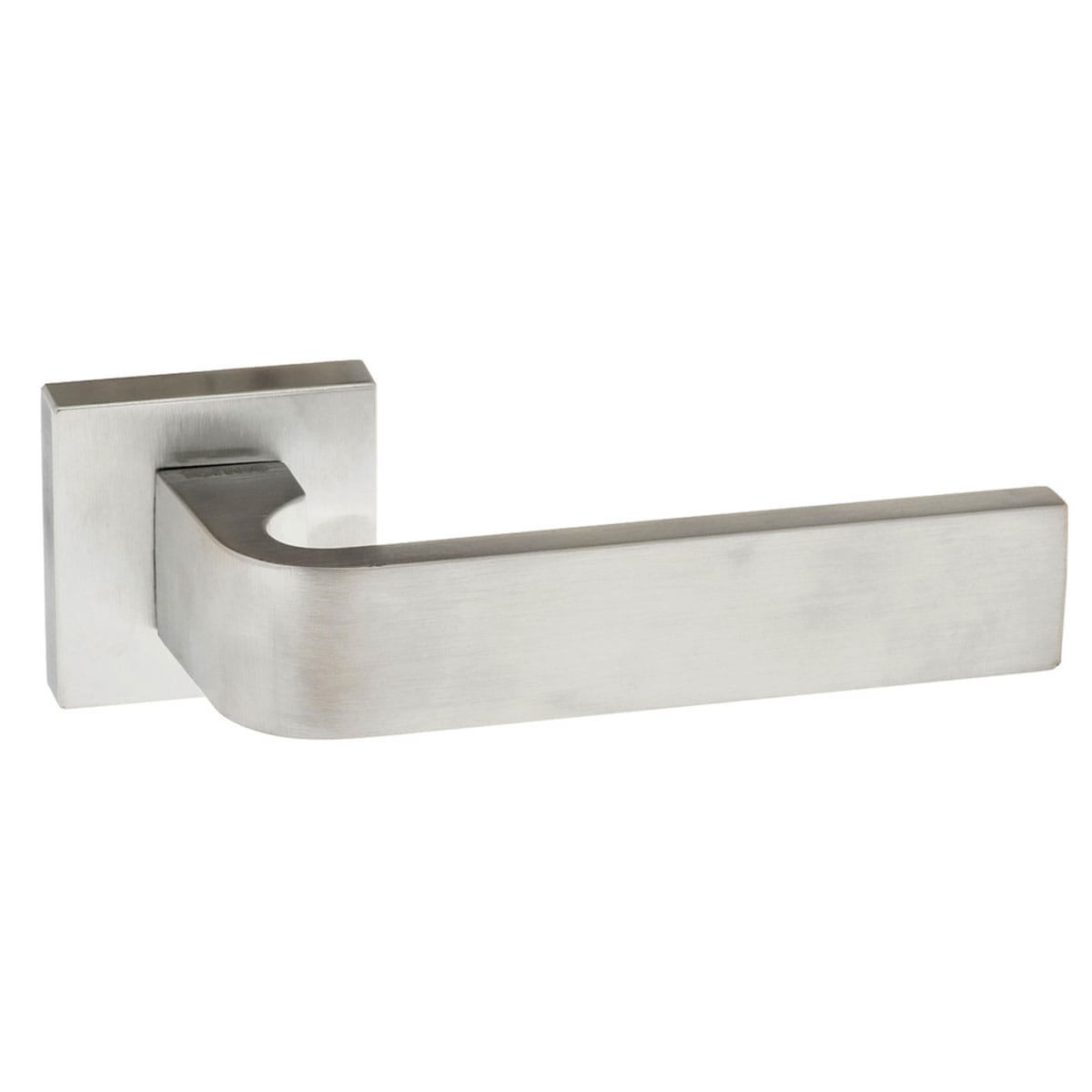 Forme Monza Lever Door Handle on Minimal Square Rose - Satin Chrome - Default