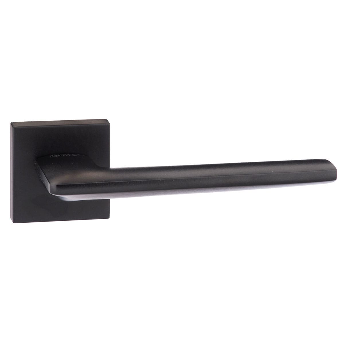 Forme Boston Lever Door Handle on Minimal Square Rose - Matt Black - Default