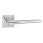 Forme Boston Lever Door Handle on Minimal Square Rose - Polished Chrome - Default