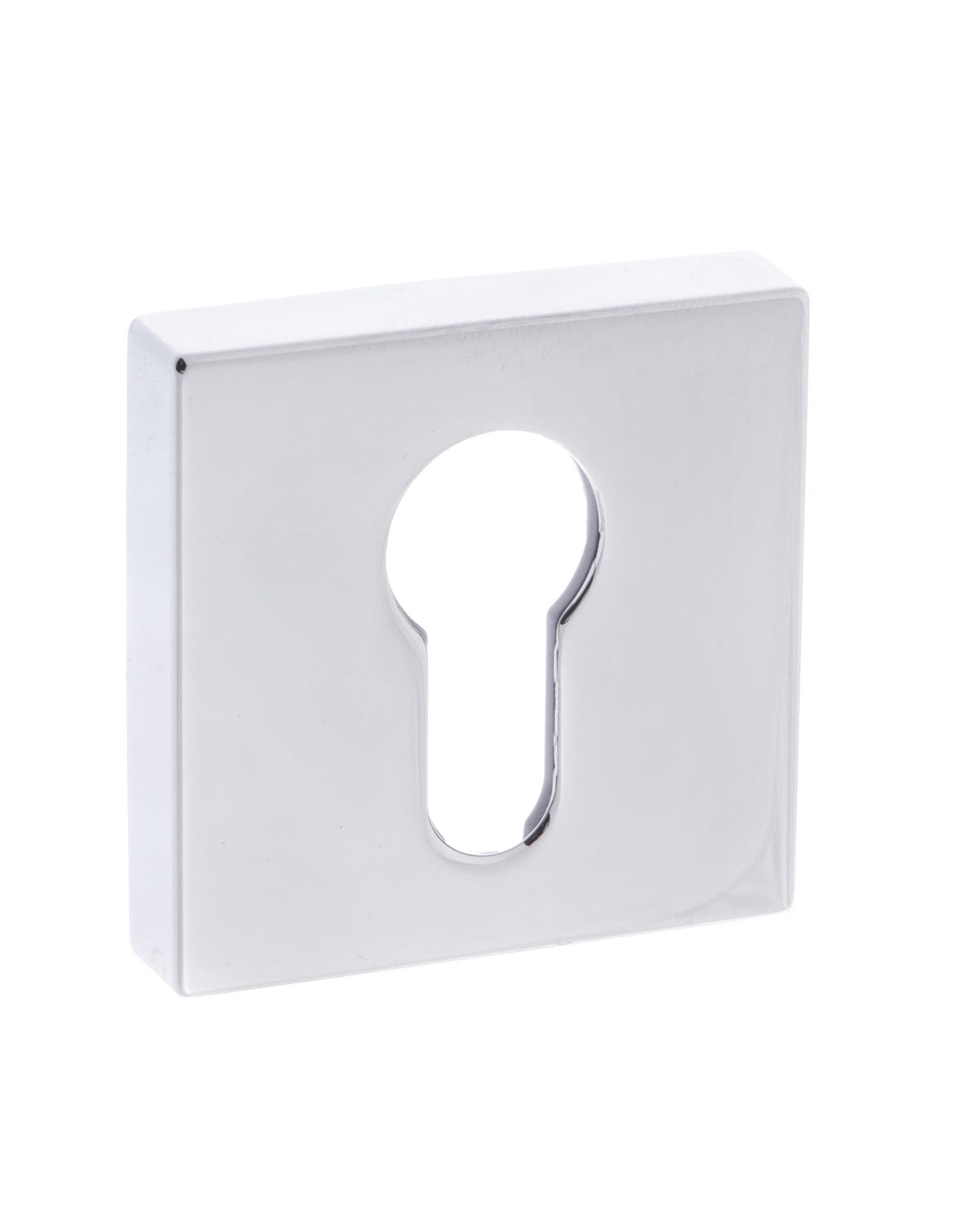 Forme Euro Escutcheons on Minimal Square Rose - Polished Chrome - Default