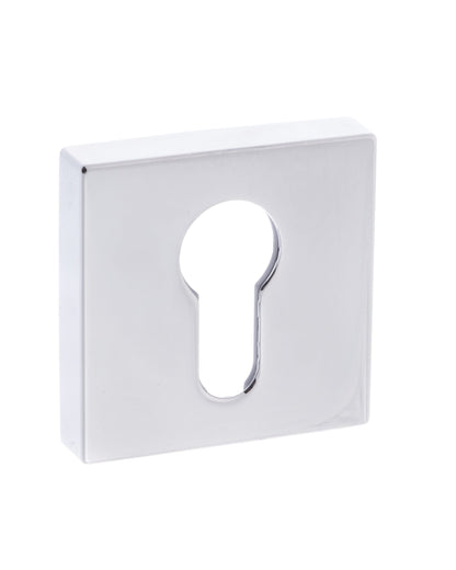 Forme Euro Escutcheons on Minimal Square Rose - Polished Chrome - Default