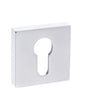 Forme Euro Escutcheons on Minimal Square Rose - Polished Chrome - Default