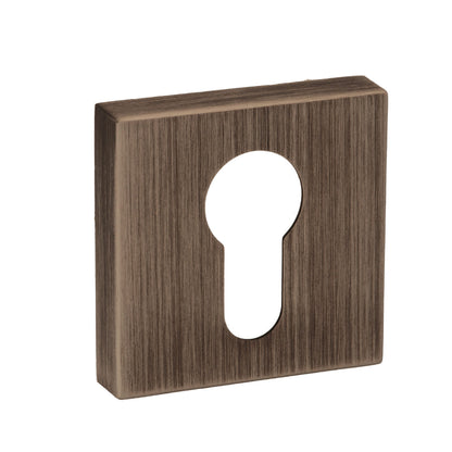 Forme Euro Escutcheons on Minimal Square Rose - Urban Bronze - Default