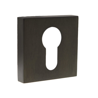 Forme Euro Escutcheons on Minimal Square Rose - Urban Dark Bronze - Default