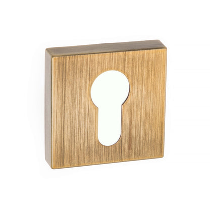 Forme Euro Escutcheons on Minimal Square Rose - Yester Bronze - Default