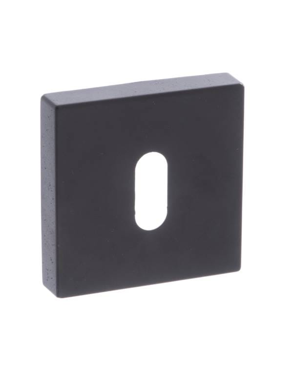 STATUS Key Escutcheons on S4 Square Rose - Matt Black - Default