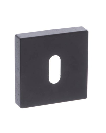 STATUS Key Escutcheons on S4 Square Rose - Matt Black - Default
