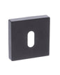 STATUS Key Escutcheons on S4 Square Rose - Matt Black - Default