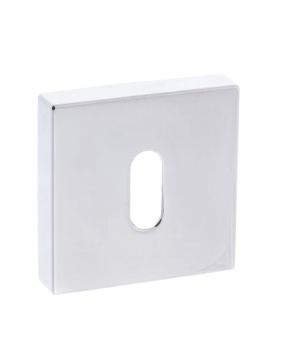 Forme Key Escutcheons on Minimal Square Rose - Polished Chrome - Default