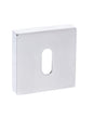 Forme Key Escutcheons on Minimal Square Rose - Polished Chrome - Default
