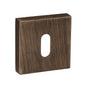 Forme Key Escutcheons on Minimal Square Rose - Urban Bronze - Default