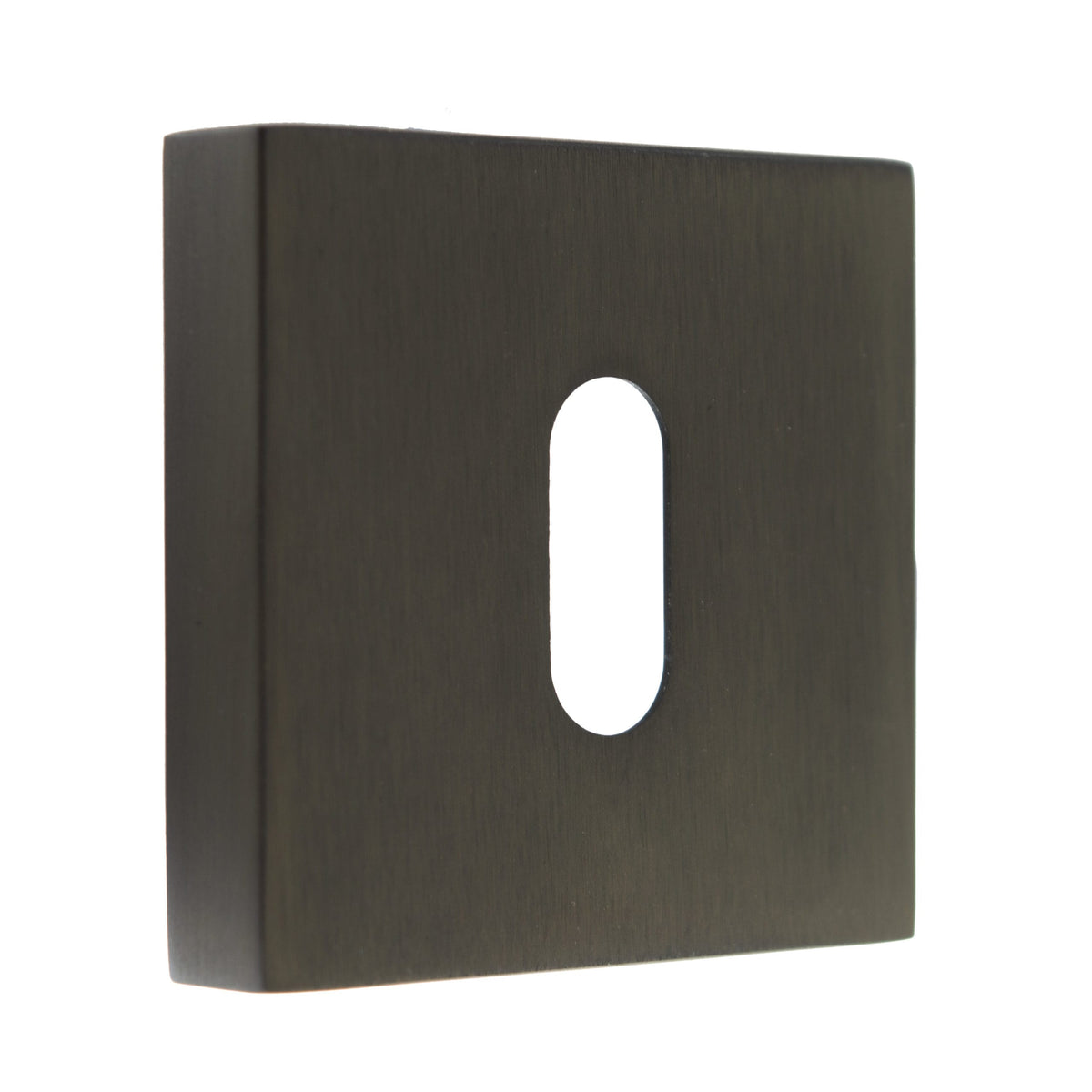 Forme Key Escutcheons on Minimal Square Rose - Urban Dark Bronze - Default