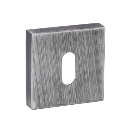 Forme Key Escutcheons on Minimal Square Rose - Urban Graphite - Default