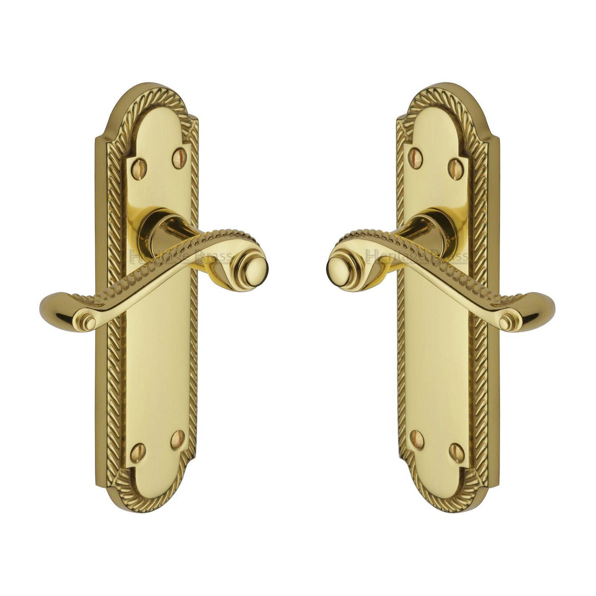 Gainsborough Door Handle on Plate by M Marcus - Heritage Brass