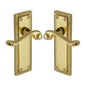 Georgian Door Handle on Plate by M Marcus - Heritage Brass