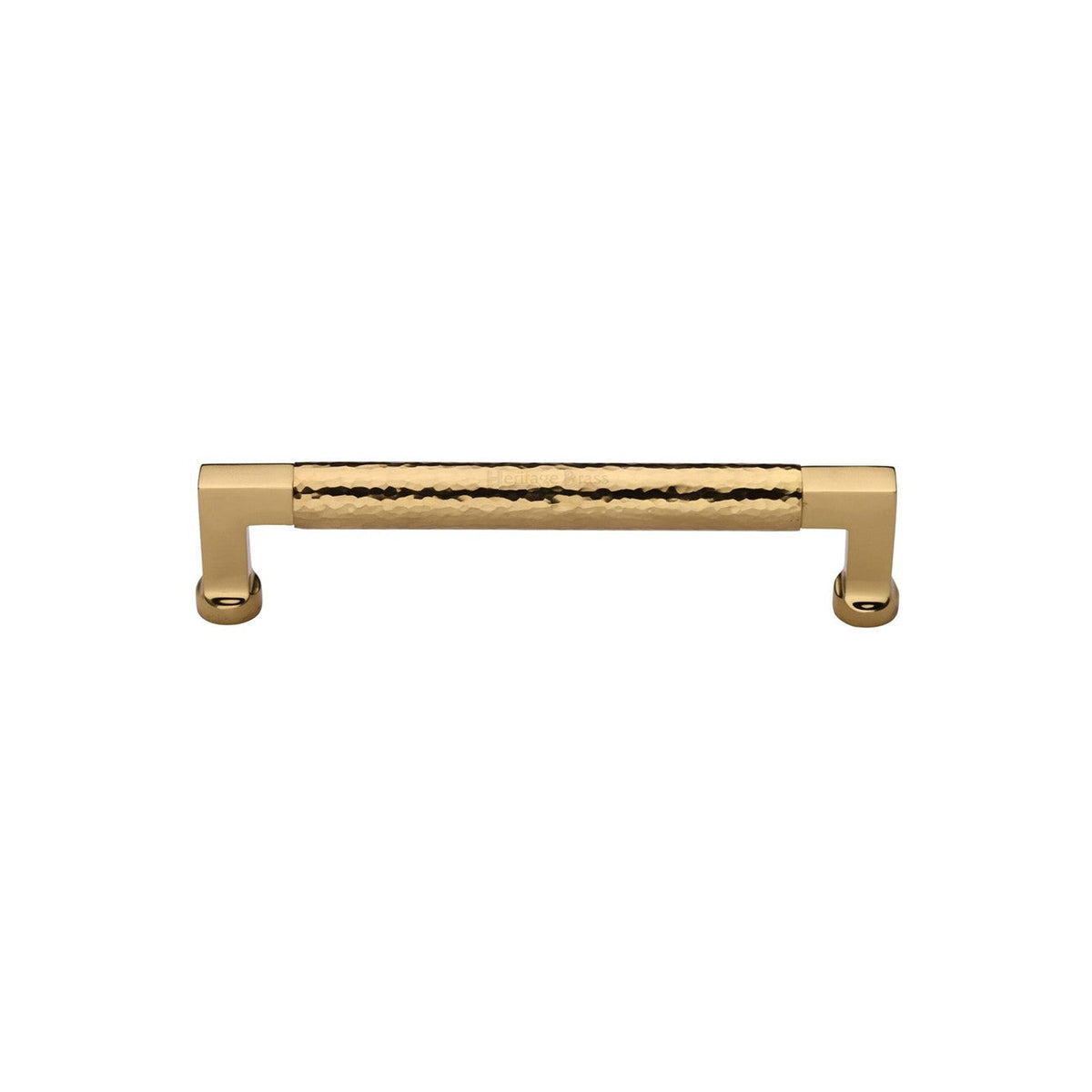 Hammered Bauhaus Cabinet Pull by M Marcus - Heritage Brass