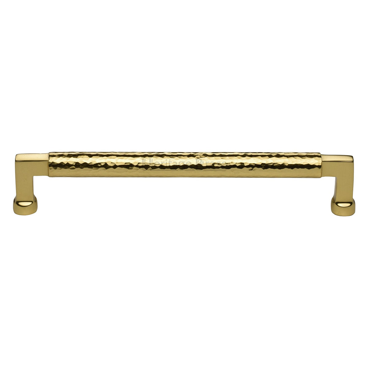 Hammered Bauhaus Cabinet Pull by M Marcus - Heritage Brass