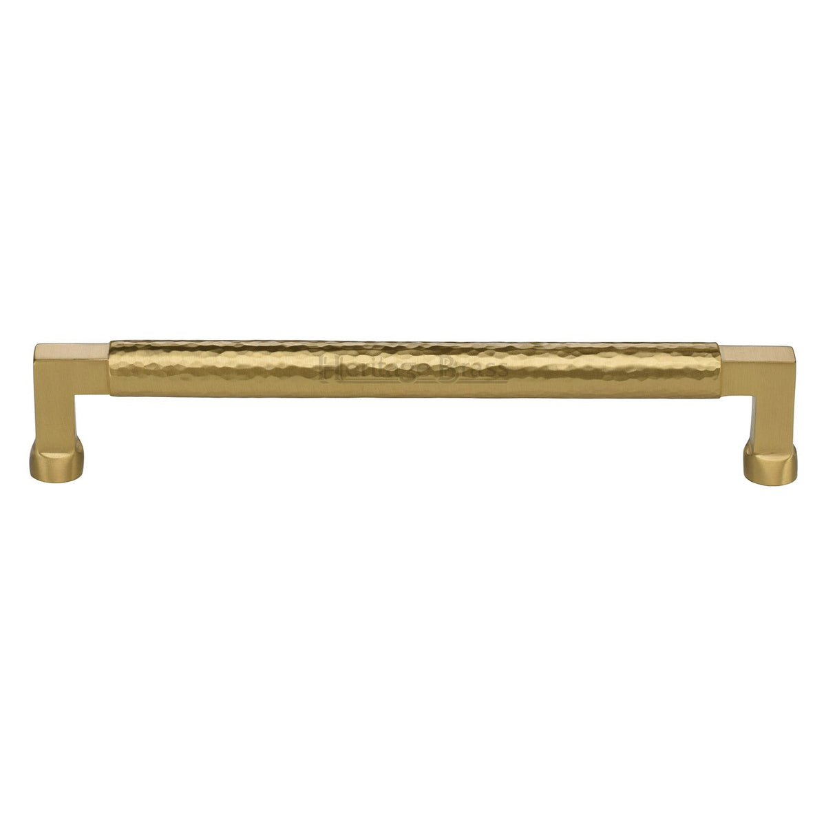 Hammered Bauhaus Cabinet Pull by M Marcus - Heritage Brass