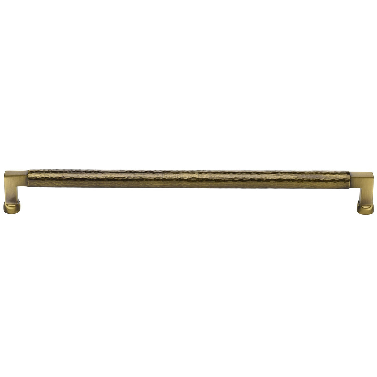 Hammered Bauhaus Cabinet Pull by M Marcus - Heritage Brass
