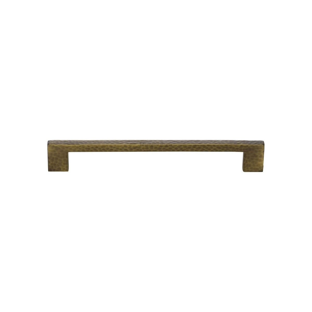 Metro Cabinet Pull Hammered Design by M Marcus - Heritage Brass