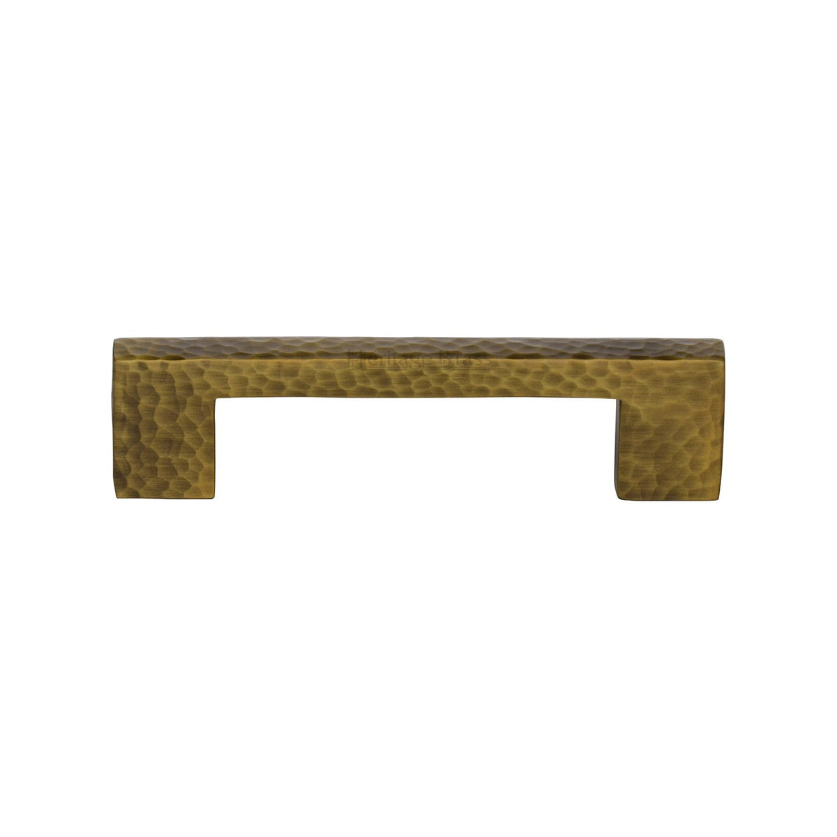 Metro Cabinet Pull Hammered Design by M Marcus - Heritage Brass