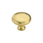 Victorian Round Cabinet Knob Hammered Design by M Marcus - Heritage Brass