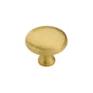 Victorian Round Cabinet Knob Hammered Design by M Marcus - Heritage Brass