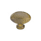 Victorian Oval Cabinet Knob Hammered Design by M Marcus - Heritage Brass
