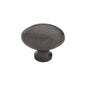Victorian Oval Cabinet Knob Hammered Design by M Marcus - Heritage Brass
