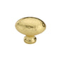 Victorian Oval Cabinet Knob Hammered Design by M Marcus - Heritage Brass
