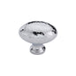Victorian Oval Cabinet Knob Hammered Design by M Marcus - Heritage Brass
