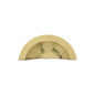 Crescent Drawer Cup Pull Hammered Design by M Marcus - Heritage Brass