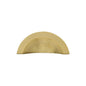 Crescent Drawer Cup Pull Hammered Design by M Marcus - Heritage Brass
